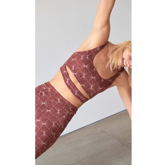 NWT FP Movement Sneak Peak Printed Bra / Ginger Spice Combo - Picture 5 of 7